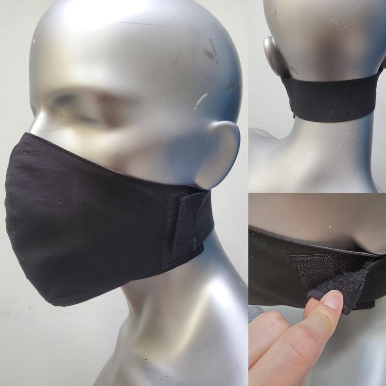 Disability-friendly masks with Velcro closure.