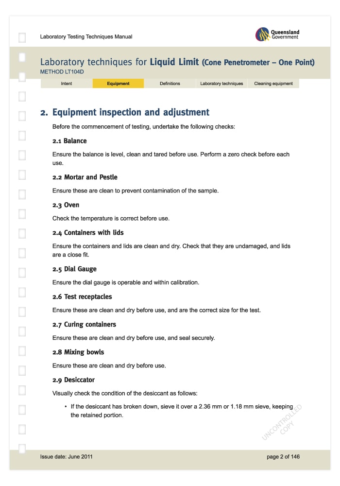 Laboratory Techniques Manuals Information Design & Production Support