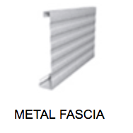 Metal fascia interline guttering system