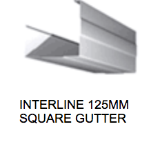 Interline 125mm square gutter