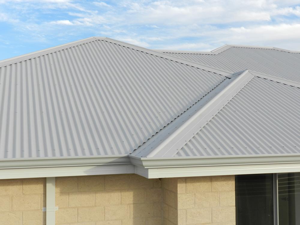 Colorbond steel metal roofing on a home