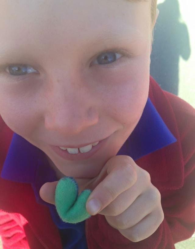 Hugo with his heart