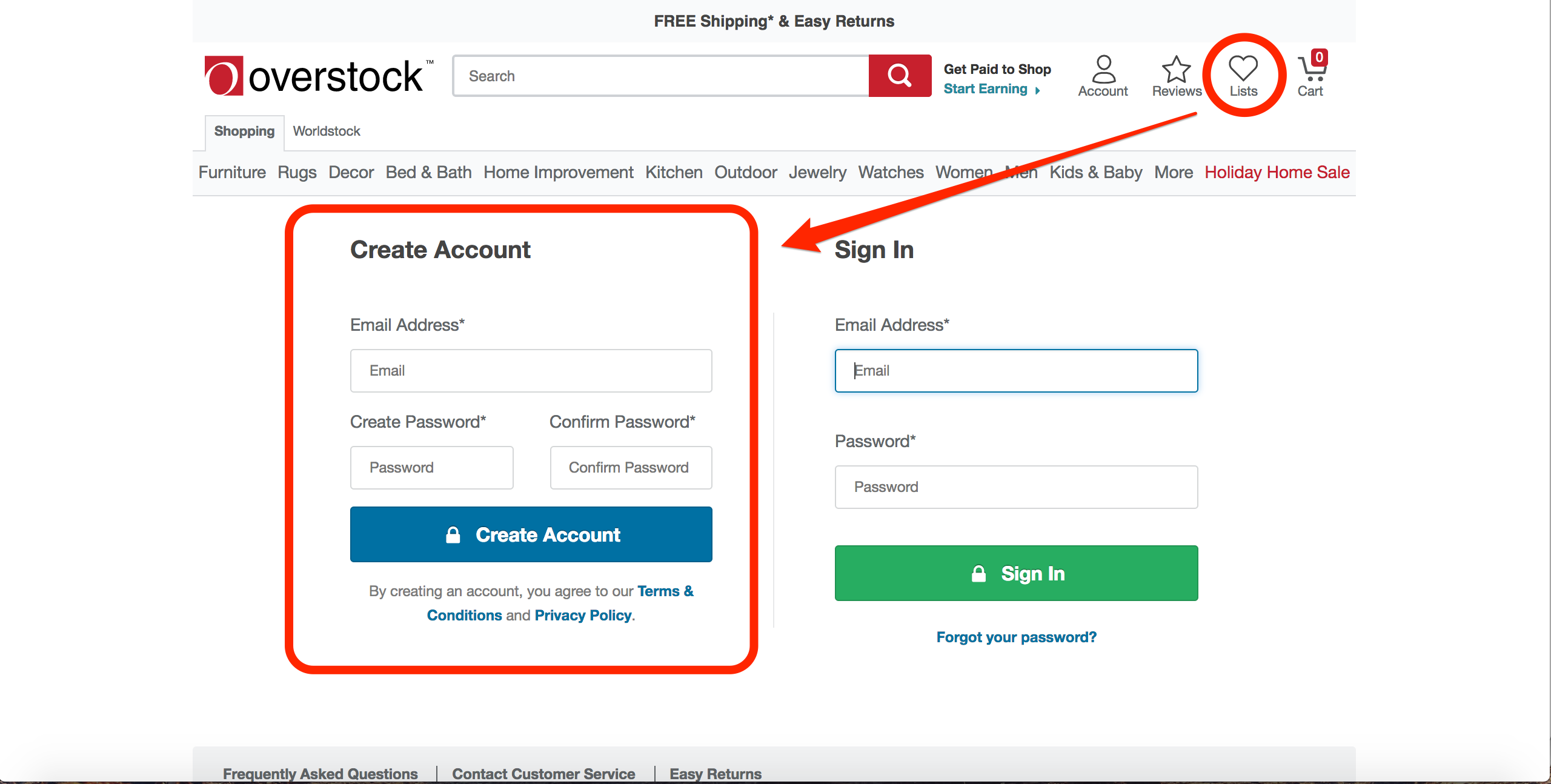 Overstock S Seamless User Signup Flow