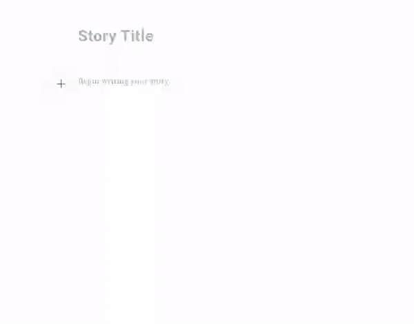 this is a gif image of a visual rich content editor in ghost publishing platform. This wysiwyg editor has a clear, easy to understand menu with colorful icons and content blocks