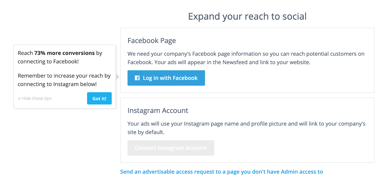 this is an example of a tooltip made with appcues that includes statistics, a blue cta button, and a hide options