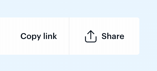 single click copy link to clipboard to share user invite