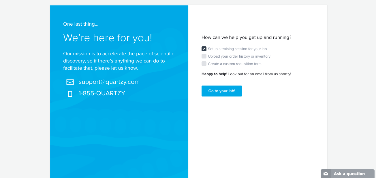 user onboarding follow up email selection