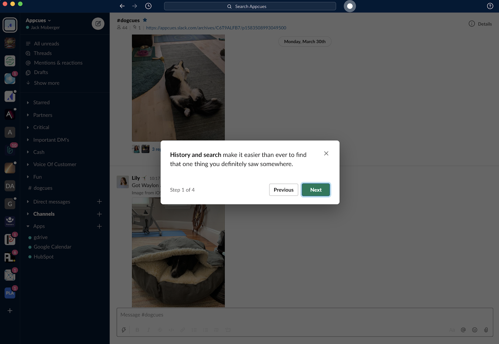 slack redesign updates new feature tour message and hotspot