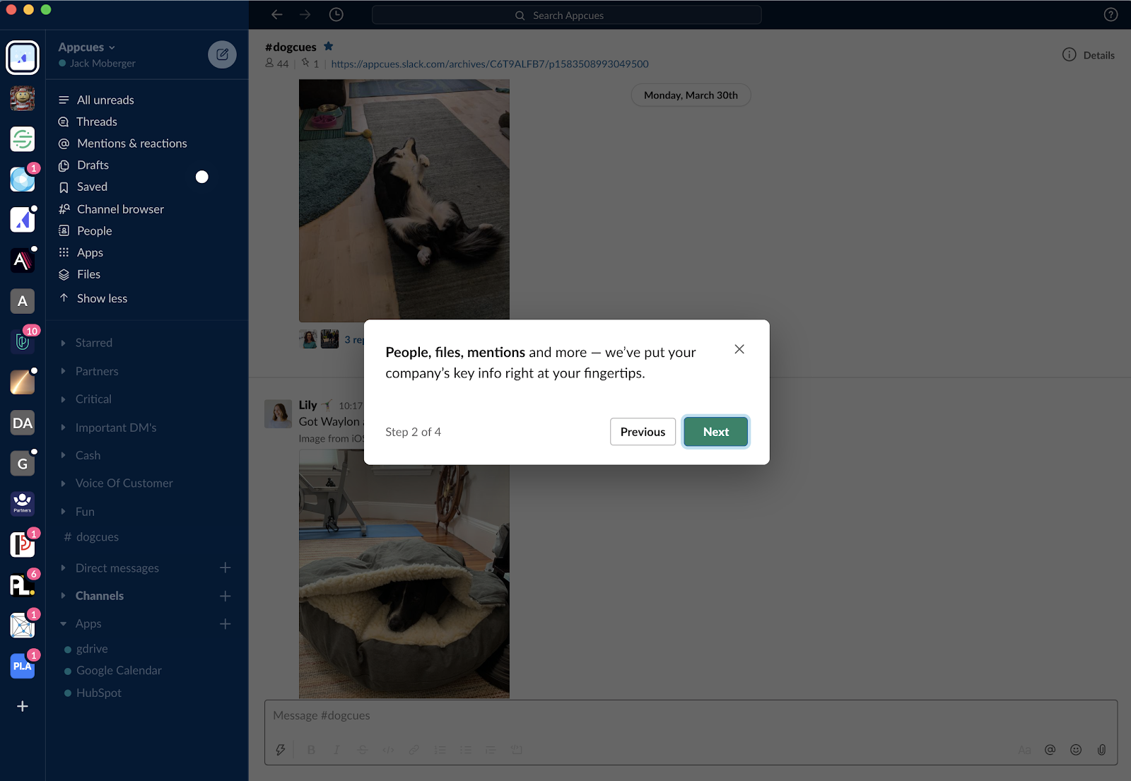 slack redesign updates new feature tour message and hotspot 2