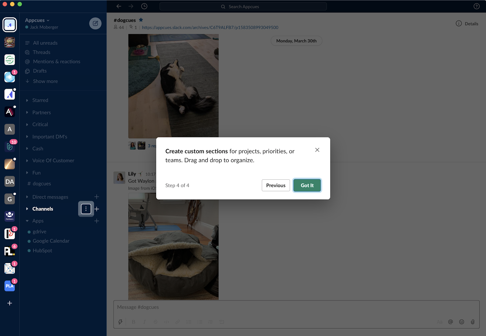 slack redesign updates new feature tour message and hotspot 4
