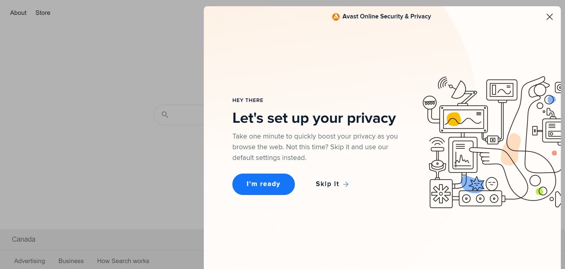 avast privacy setup