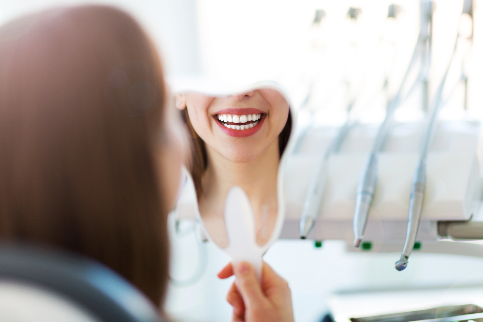 woman at dentist office