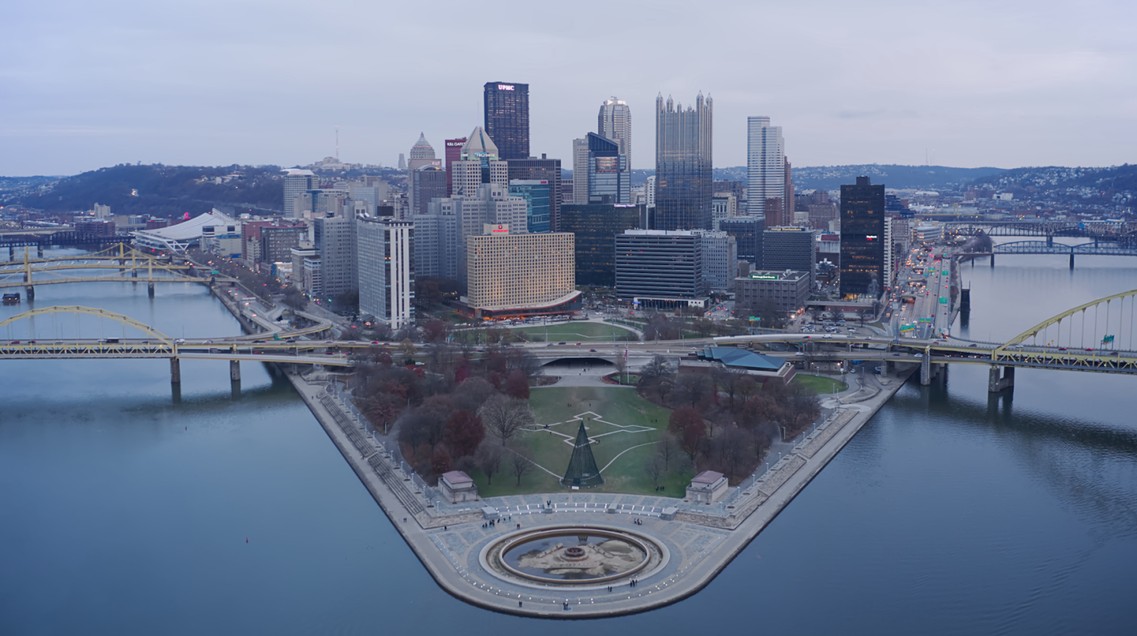 Point State Park and Downtown Pittsburgh