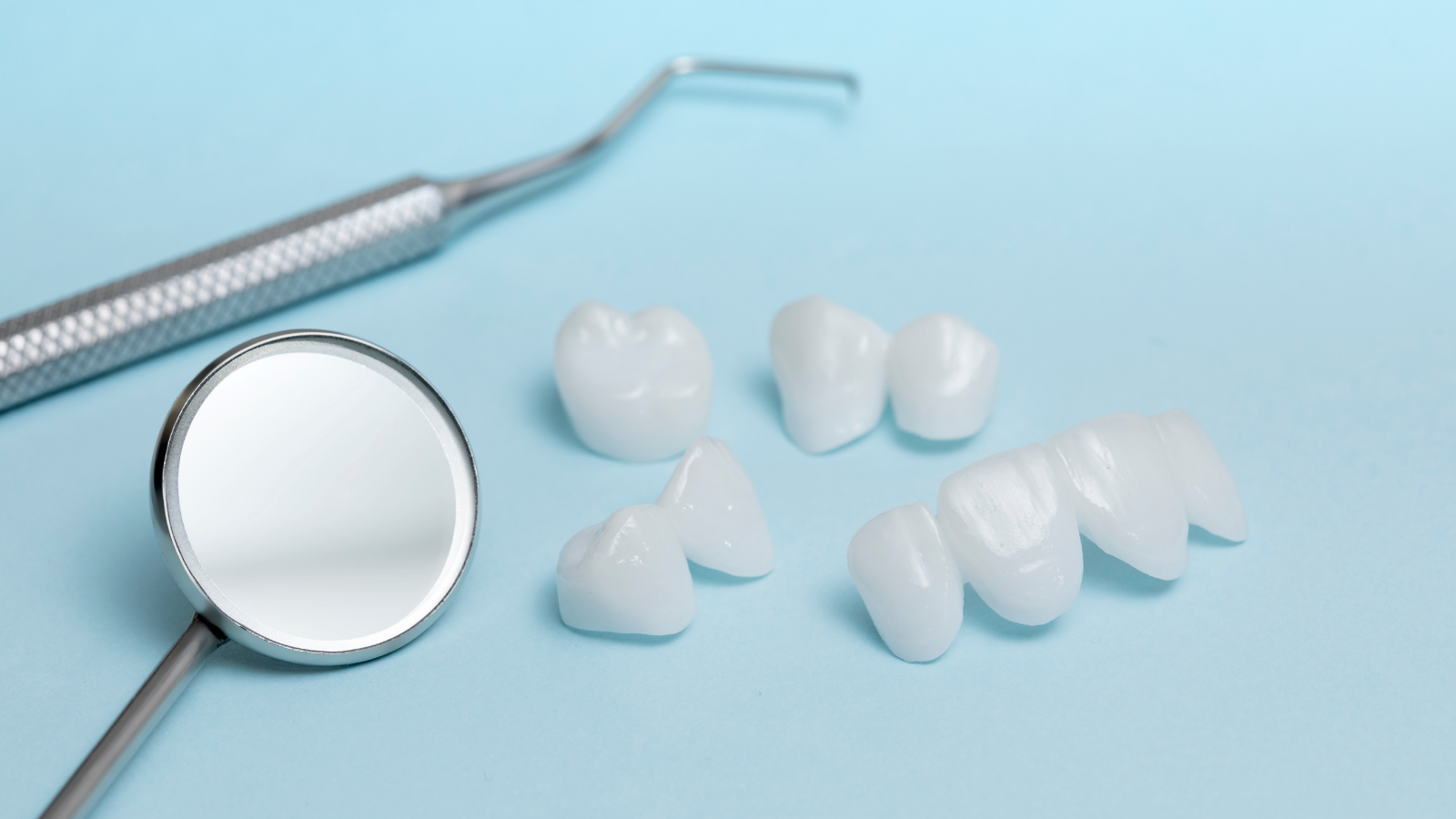 dental tools and veneers