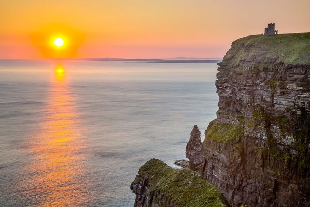 Sunset at the Cliffs of Moher