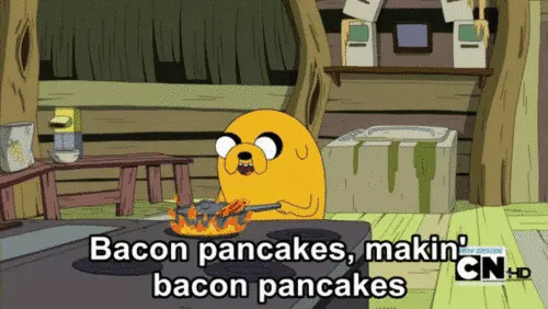 bacon pankcake gif
