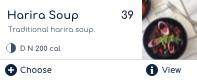 Digital restaurant menu item