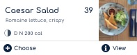 Digital restaurant menu item