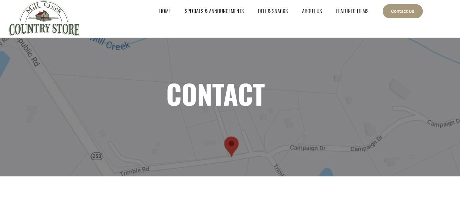 Mill Creek Country Store | Map and Directions