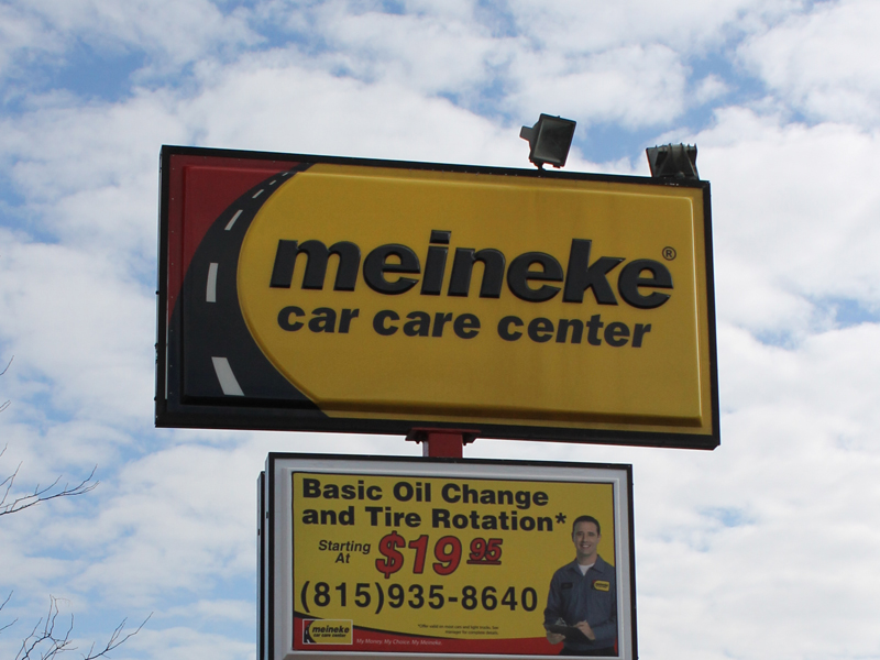 Meineke Outdoor Signage Friendly Signs inc