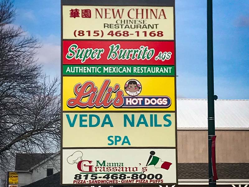 Lili's Hot Dogs Outdoor Signage Friendly Signs inc