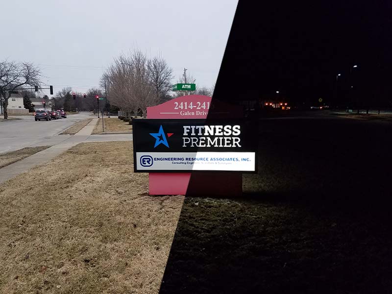Fitness Premier Champaign Outdoor Signage Friendly Signs inc
