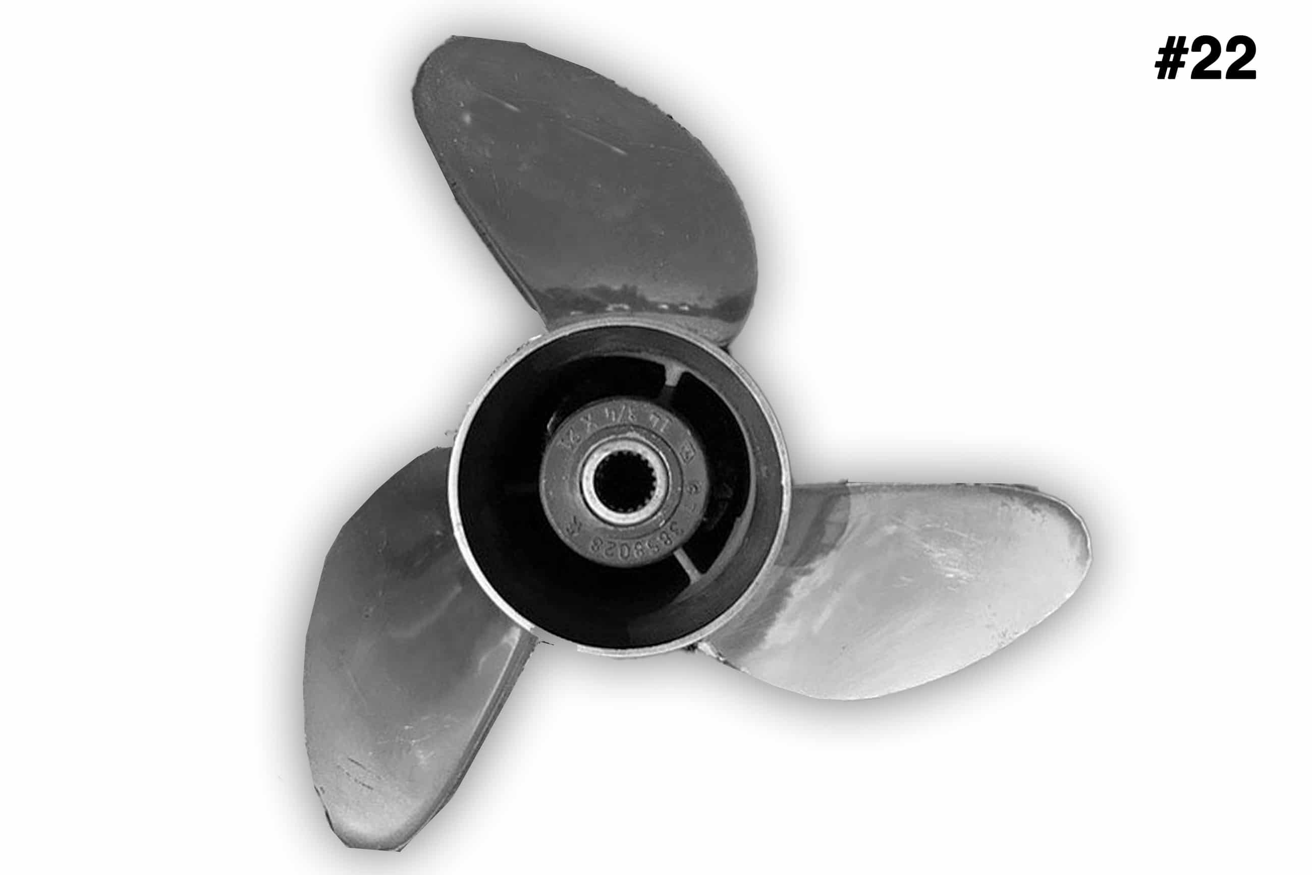 (22) Stainless Steel Prop 14.75 x 21 RH Harbortowne Marine Ship Store