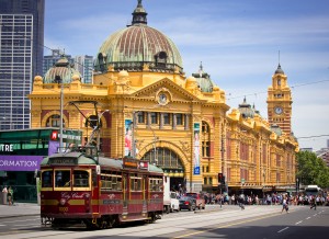 Iconic Flinders Street Station, in Melbourne, is used by more than 100,000 people daily.