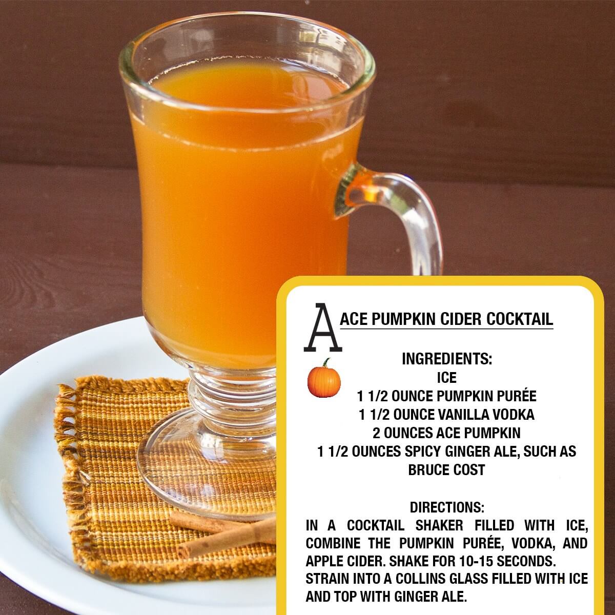 ACE Pumpkin Cider Cocktail