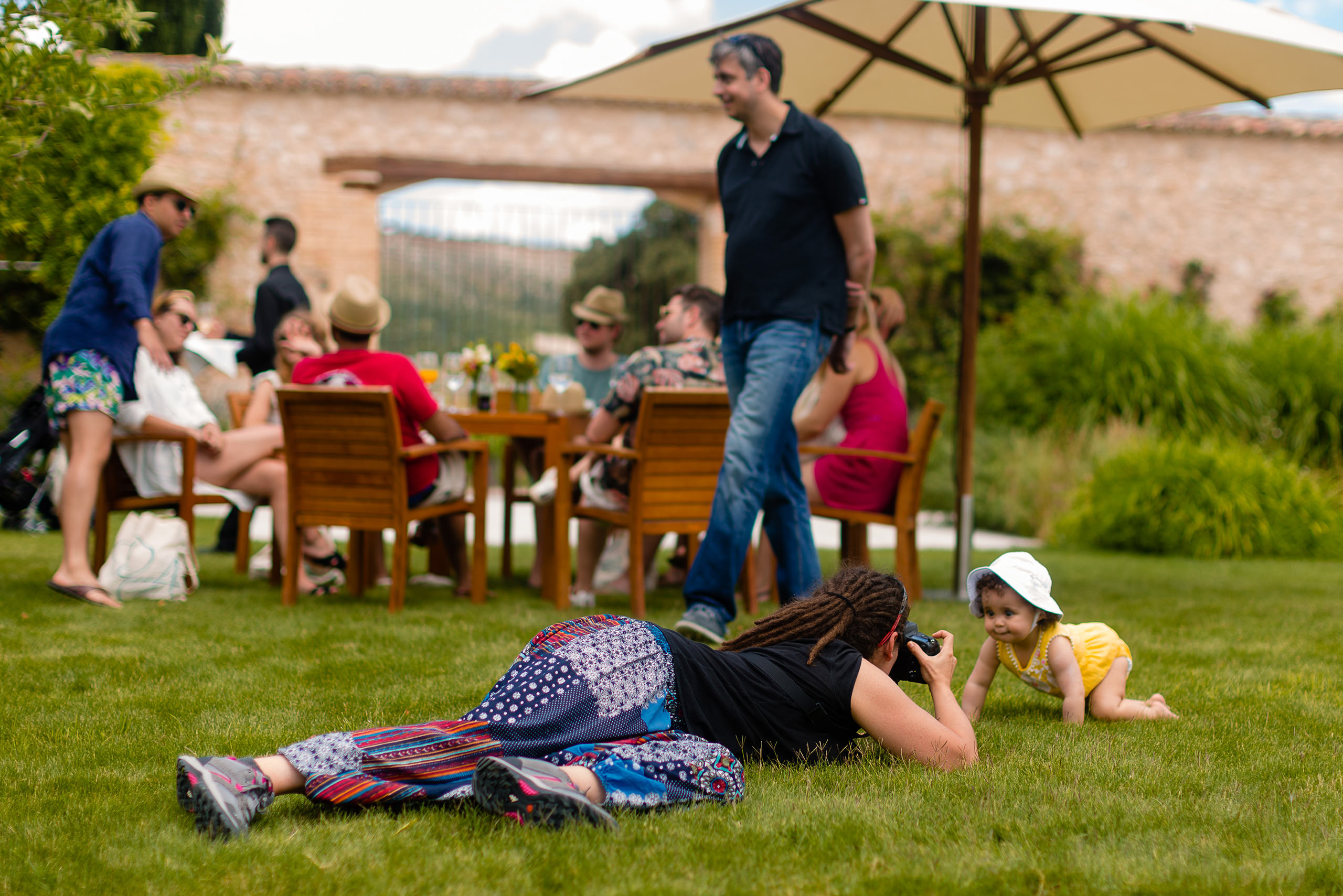 Vibecollector photographer Cristina Moldovan shooting a baby