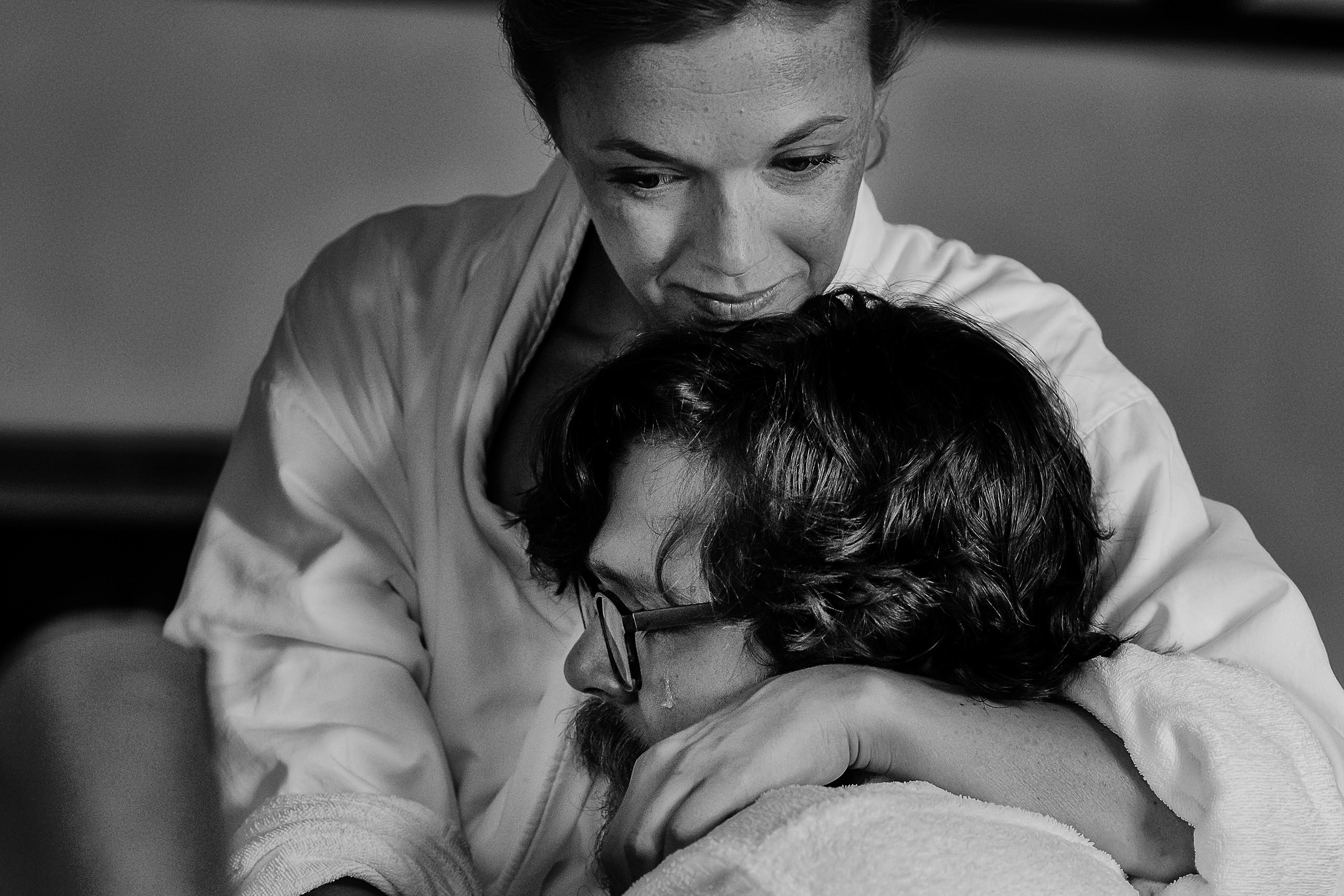intimate emotional couple embrace destination wedding Spain