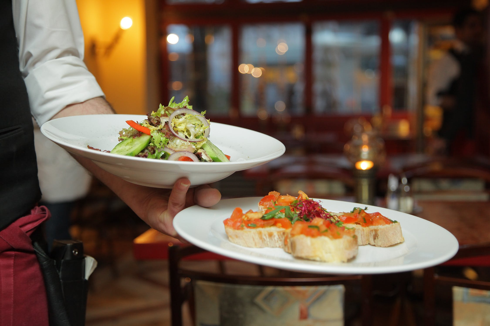 Restaurant serving
