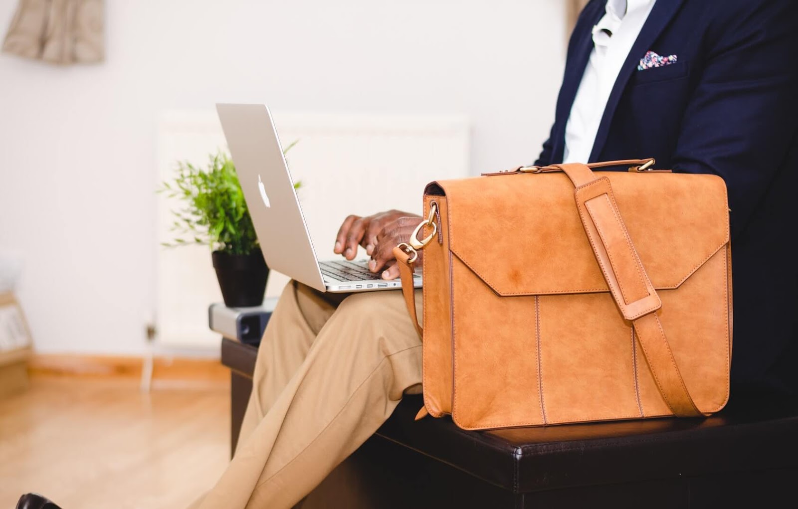 man on computer