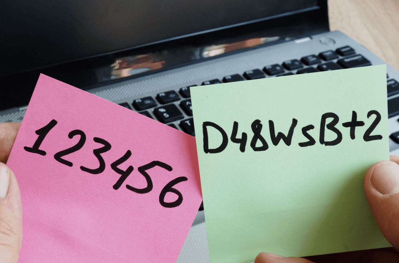 Post it notes passwords