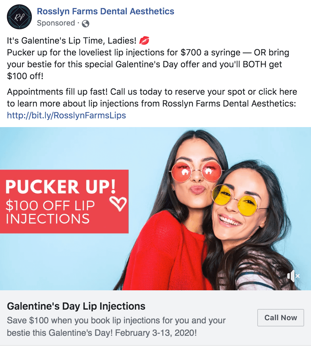 Rosslyn Farms Dental Facebook Ad
