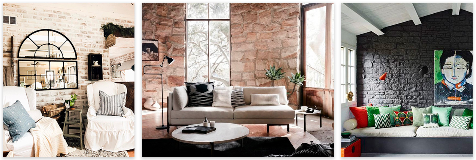 18 Idées de Mur en Pierre pour Décorer votre Salon | NouvelleDECO.fr