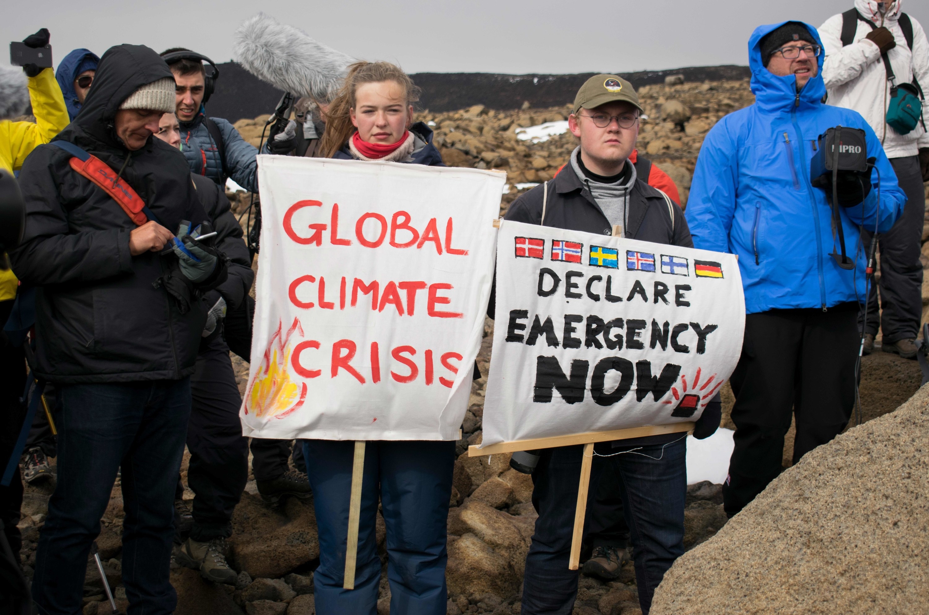 Iceland Leaves Warning Sign After Holding A Funeral For Its First Glacier Lost To Climate Change