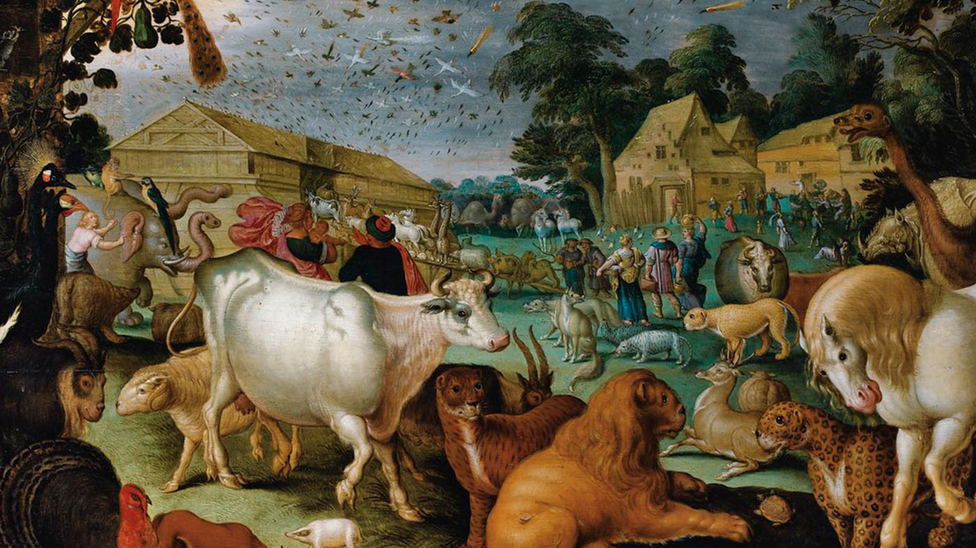 Animals entering Noah's ark