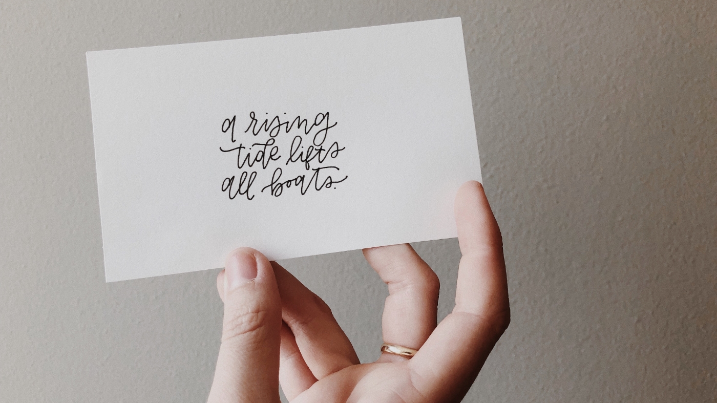 A rising tide lifts all boats quote