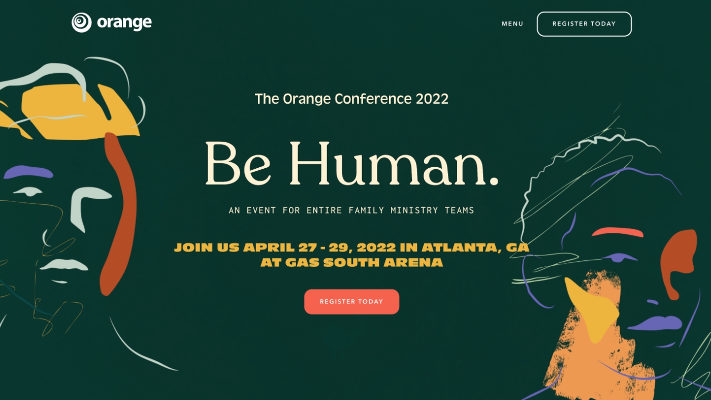 Orange Conference website intro