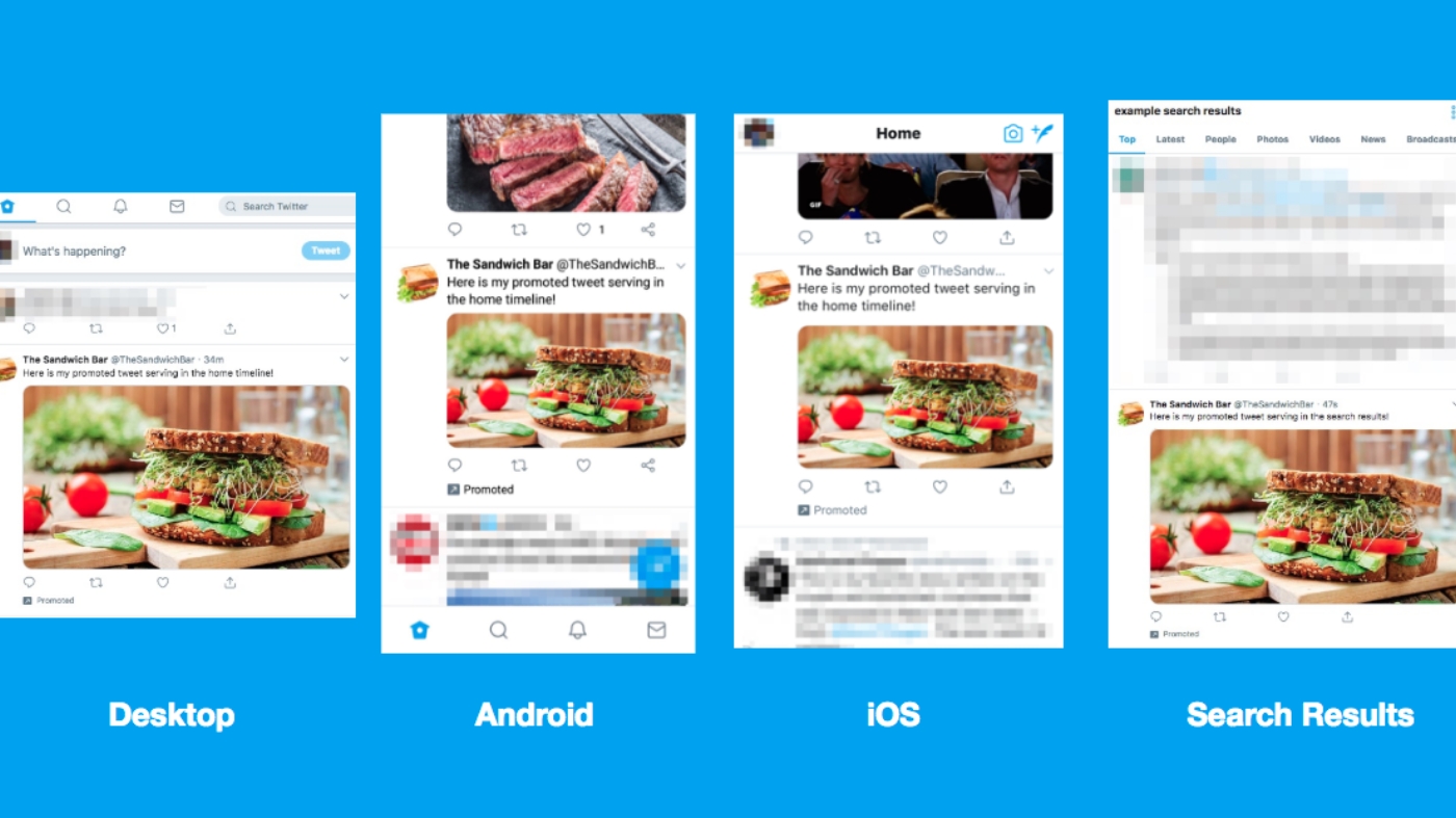 Example of how a twitter campaign looks like