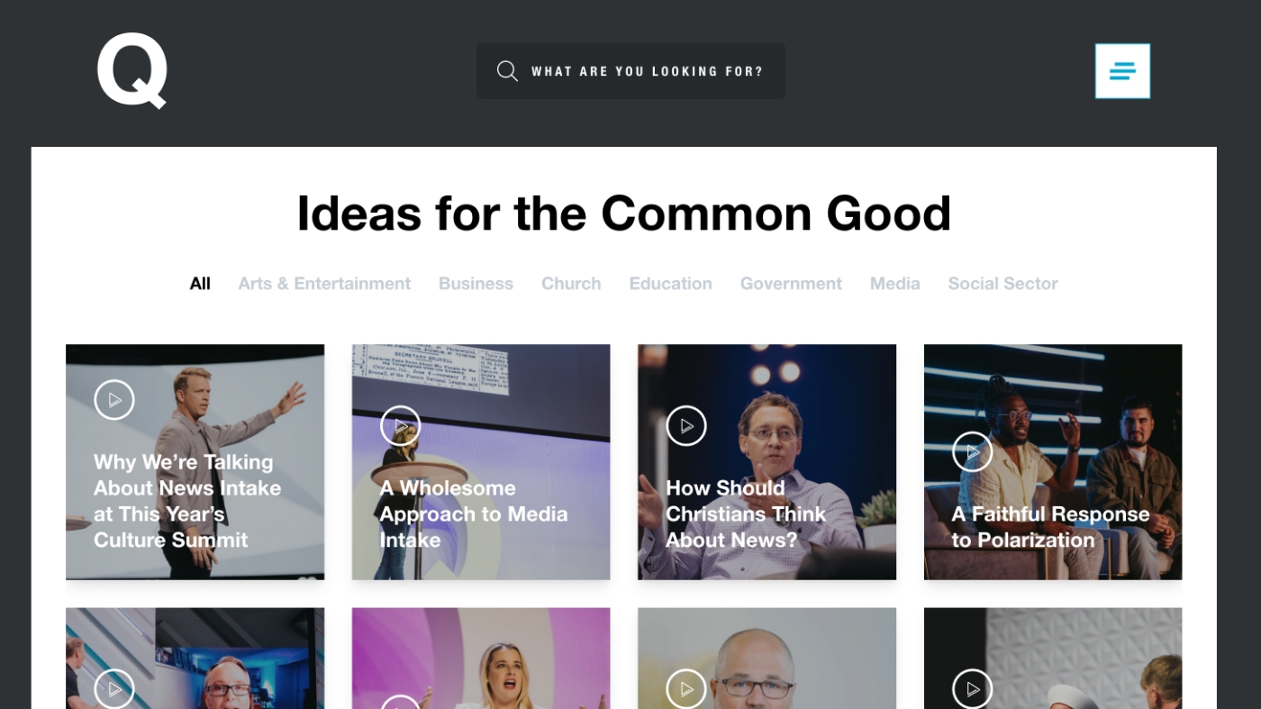 Q Talk's website page