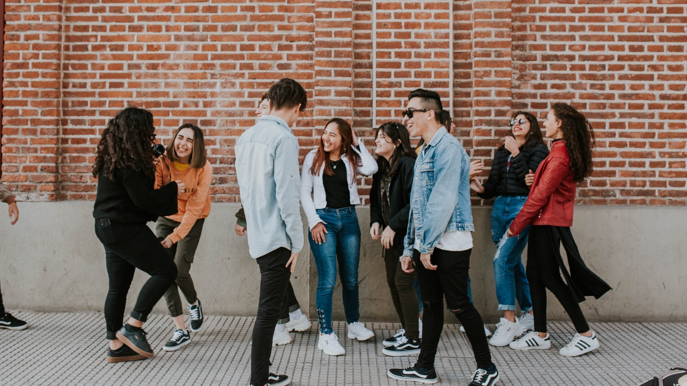 A group of friends hanging out