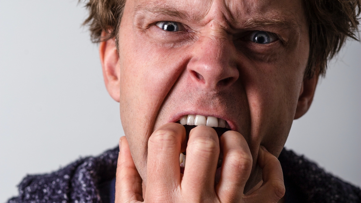 Man making and Irate face