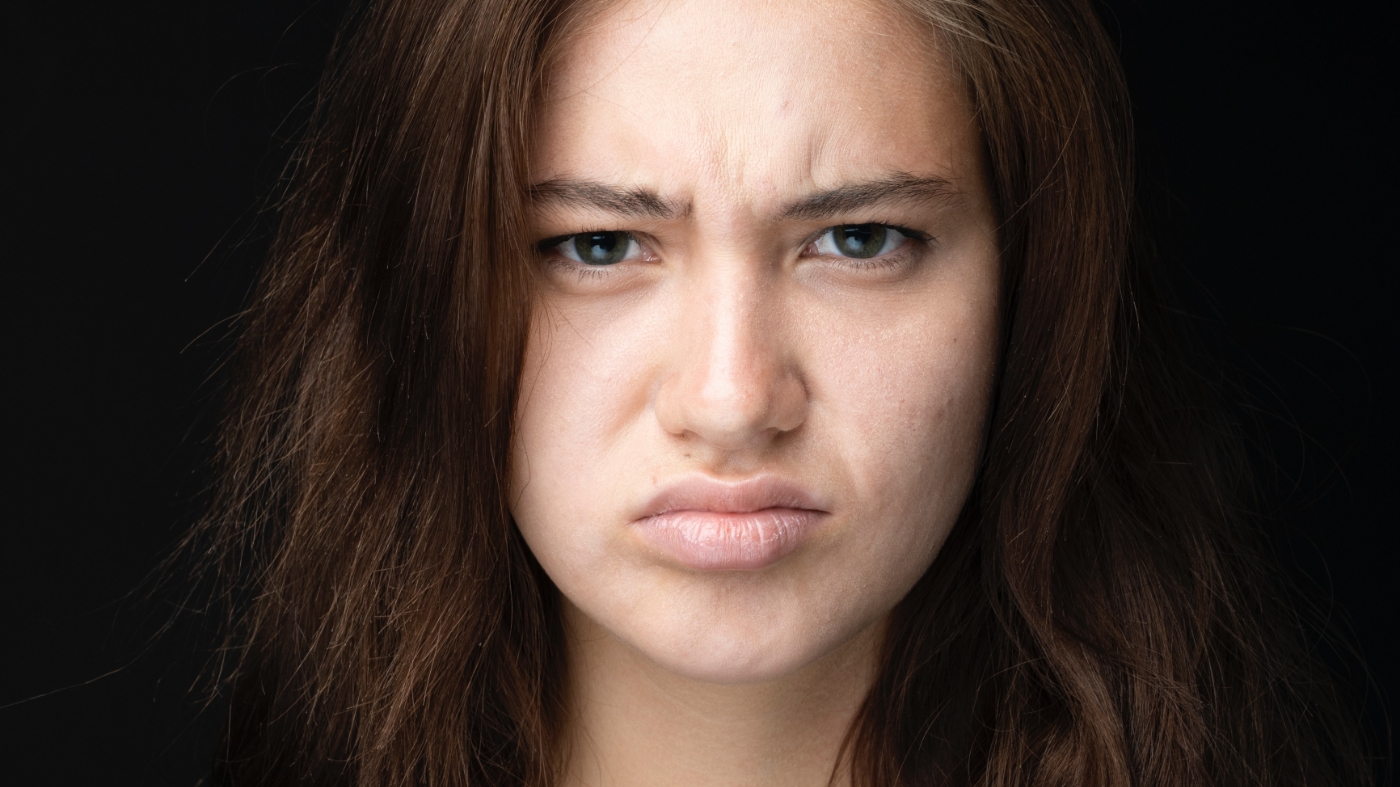 Upset woman from bad church experience