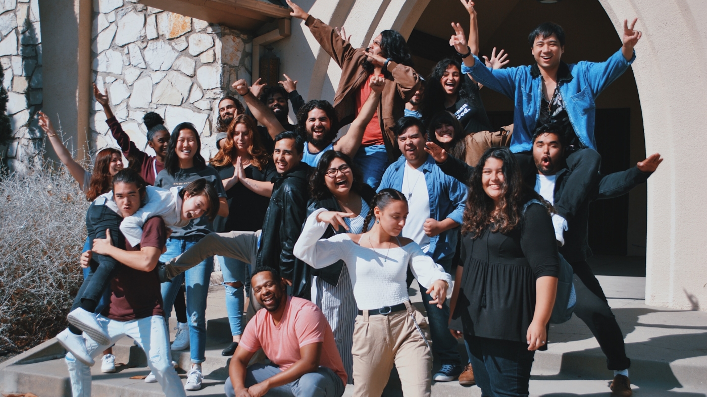 Fun church group and environment