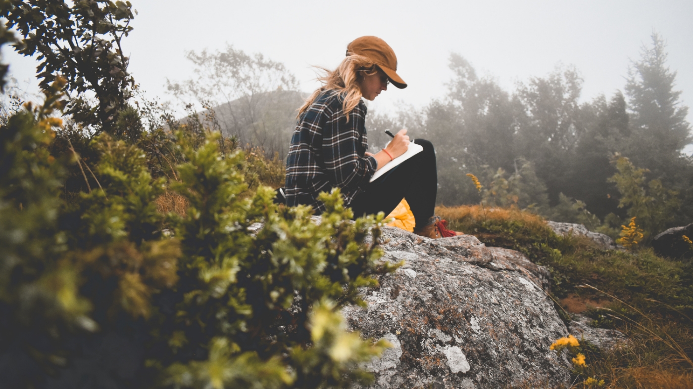 Journaling outdoors