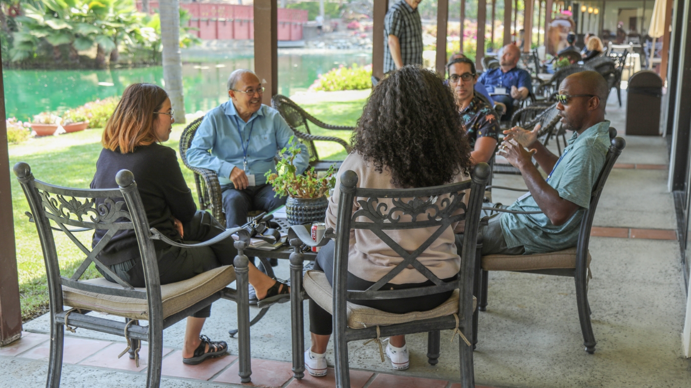 Church leaders discussing culture