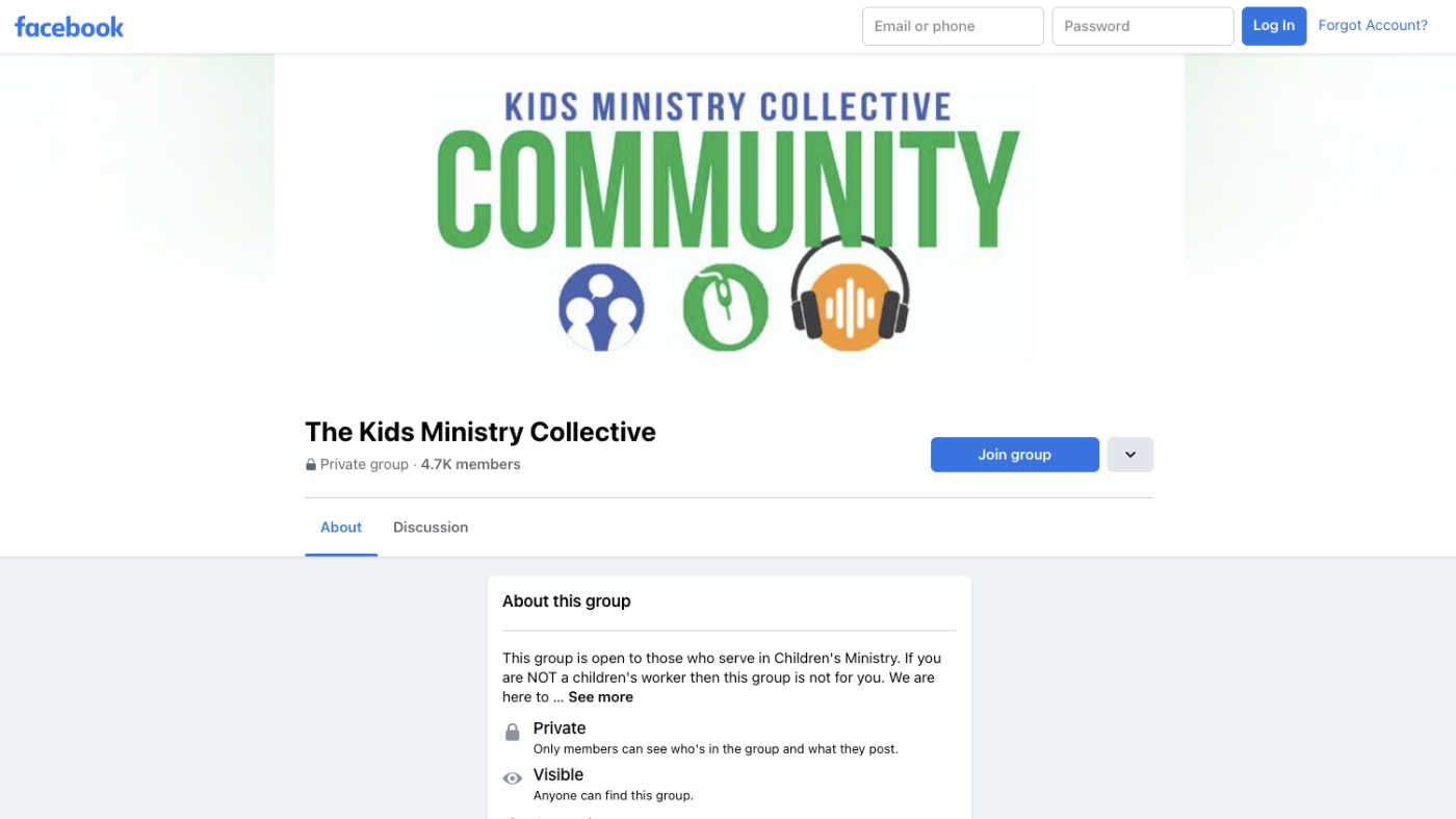 Children' community Facebook Group