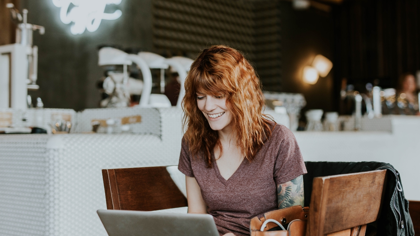 Church member enjoying church's online community